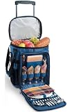 Avalanche Picnic Cooler, 21Hx14WX16D, NAVY PLAID