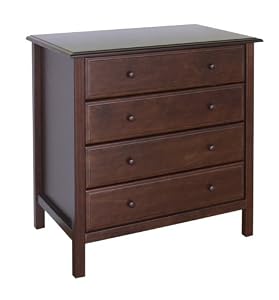 DaVinci Roxanne 4-Drawer Dresser, Espresso