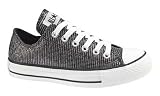 Converse Chuck Taylor All Star Lo Top Sparkle Black Canvas Shoes 517479F