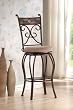 Boraam 80516 Beau Metal Stool, 29-Inch, Black/Gold