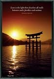 Produkt-Bild: Motivation Poster und Kunststoff-Rahmen - Love Is The Light (91 x 61cm)