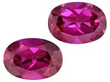 MIN 1.00CTW 7X5MM OVAL LAB CREATED RUBY