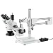 3.5X-90X TRINOCULAR STEREO BOOM MICROSCOPE + 144 LED