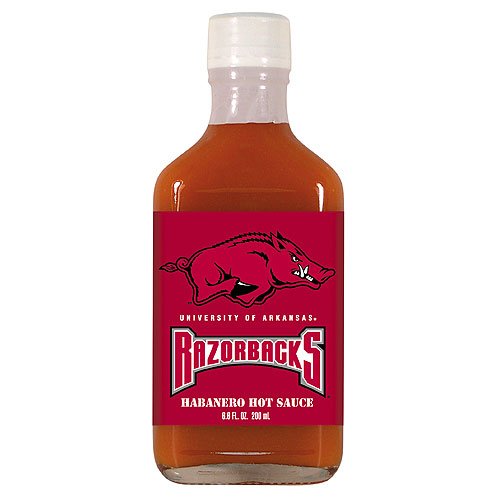 Arkansas Razorbacks NCAA Hot Sauce - 6.6oz flask by Hot Sauce Harry
