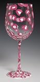 Santa Barbara GLS11-5540V Lolita Wine Glass, Pink Cheetah Girl