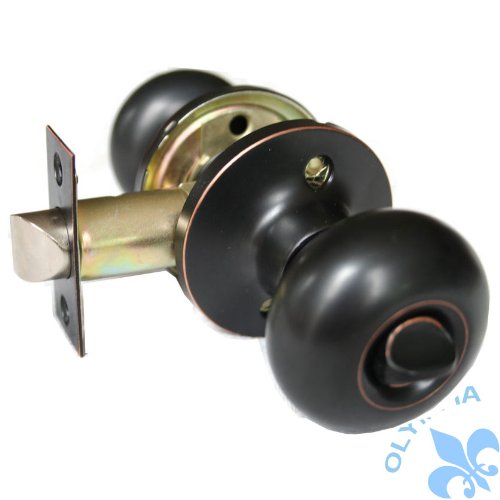 Olympia Privacy Oil Rubbed Bronze Round Door Knob Lock 6082
