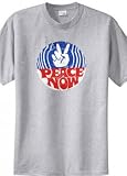 Big Mens Peace Now Graphic T-Shirt (Big & Tall and Regular Sizes)