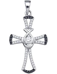 0.27CT DIAMOND CROSS PENDANT
