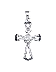 0.27CT DIAMOND CROSS PENDANT