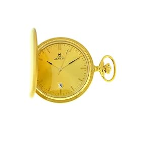 Euro Geneve Solid 14k Gold Satin Finish Pocket Watch EG17361 by Euro Geneve