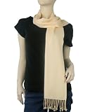 Pure Pashmina Scarf Champagne 3 Ply