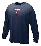 Minnesota Twins Nike Navy Performance Dri Fit Long Sleeve Tee
