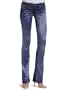 Frankie B. Womens Knight Leather F Slim Jean, Steel Blue, 23