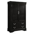 Louis Phillipe Armoire - Black