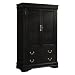 Louis Phillipe Armoire - Black