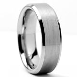 6MM High Polish / Matte Finish Tungsten Ring, Bands Sizes 5 to 13