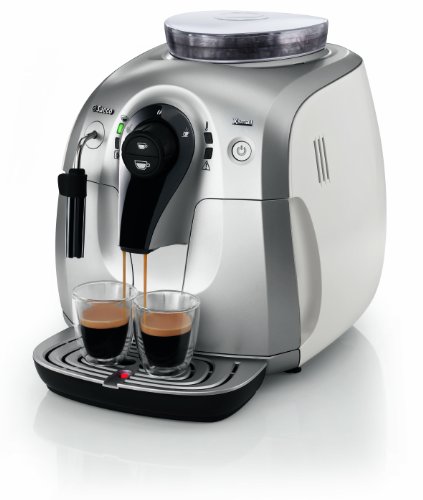 Saeco RI9745/01 Kaffeevollautomat Xsmall, silber-weiss (white-silver)