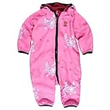 Outside Baby Girls Windproof Fleece Bunting Pink Snowflake 18-24 Months