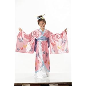 Girls Kids Childrens Girls Kids Asian Japanese Geisha Kimono Outfit Costume Halloween Outfit