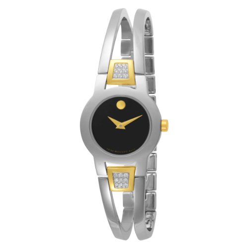 Movado Women's 604983 Amorosa Diamond Accented Bangle Bracelet Watch Movado Women's 604983 Amorosa Diamond Accented Bangle Bracelet Watch