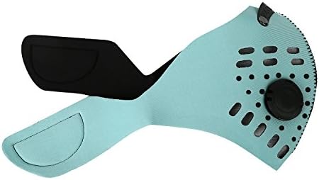 ZG Mask Active Carbon Filters Anti-dust Bicycle Half Face Mask (Light Blue)