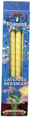 Wallys Natural Products Beeswax Candles - Lavender - 4 Pack , Wallys Natural Products , Ear Care, Health Supplements