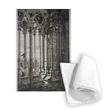 The Gallery of Notre-Dame, Paris, 1853.. - Tea Towel 100% Cotton - Art247 - Tea Towel - 46x70cm