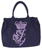 Juicy Couture Power Tote Royal Floral Black