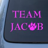 TEAM JACOB - Twilight - Vinyl Car Decal Sticker #1474 | Vinyl Color: Pink