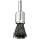 Weiler Wire End Brush, Solid End, Round Shank, Steel, Crimped Wire, 1/2" Diameter, 0.0104" Wire Diameter, 1/4" Shank, 25000 rpm (Pack of 1)