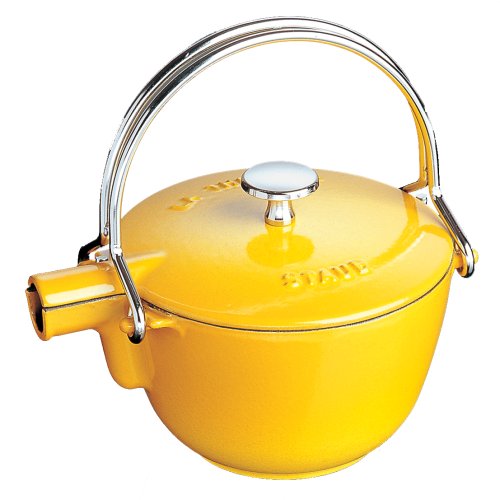 "Staub Round 1 Quart Teapot, Lemon" "Staub Round 1 Quart Teapot, Lemon"
