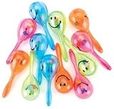 PARTY FAVORS 12/PKG-SMILE MARACA