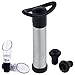Jeeves Wine Accessories Deluxe Wine Saver - Efficient Vacuum Pump, 2 Wine Bottle Stoppers & 2 Drip Free Aerating Pourers