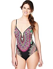 Limited Collection Feather Print Underwired Swimsuit
