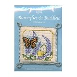 Textile Heritage Cross Stitch Pincushion Kit - Butterflies and Buddleia