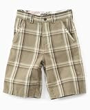 Quiksilver Boys Primero Flat-Front Plaid Short