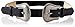 Madden Girl Women's Double Buckle Western Stretch Belt
