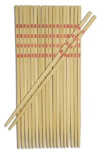 Joyce Chen 30-0043, 9-Inch Bamboo Table Chopsticks, 10-Pairs