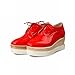 Latasa Women's Fashion Lace-up Platform Mid Wedge Heel Oxford Shoes