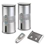 Vivanco digitales Funk-Lautsprecher-Set mit Fernbedienung - Outdoor (spritzwassergesch�tzt), 2,4GHz, silber