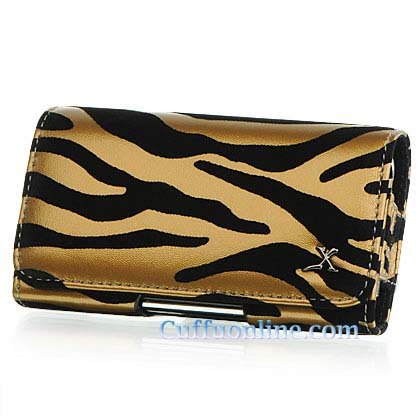 Cuffu Premium Stylish Leather Case - Gold Zebra - for BLACKBERRY:8300 8830 8800 Bold 9000 HTC : HTC Excalibur Dash S620 - Premium Leather Material Presenting Extraordinary Sense of Touch - Perfect Gift Idea - LOWEST Shipping $2.98