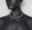 HinsonGayle Gem Collection Handpicked AAA 6.5-7.0mm Naturally Pink Cultured Pearl Necklace (14k White Gold)