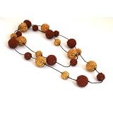 Long Infinity Necklace with Beaded Balls - Guatemala