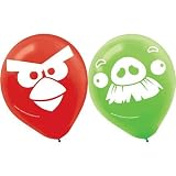 Angry Birds Latex Balloons (6) Party Accessory