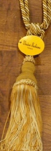Window Tieback 2-tone Gold Large with Tassles