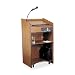 Oklahoma Sound 6010-MO Aristocrat Floor Sound Lectern, 25" Width x 46" Height x 20" Depth, Sound, Medium Oak