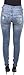 Eunina Women's High Waisted Stretch Skinny Denim Jeans Distress Light Wash
