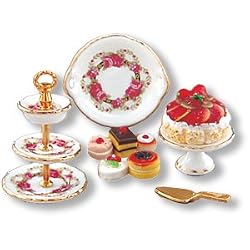 Reutter Porcelain Miniature Desert Serving Set