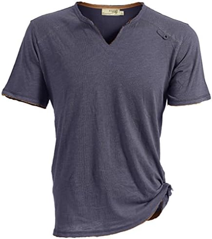 Danzi Men's V-neck Sports Outdoor Short Sleeve T-shirt