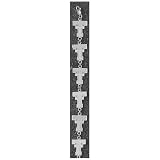 Logo Art Texas Tech Red Raiders Sterling Silver Team Font 1/2 Bracelet